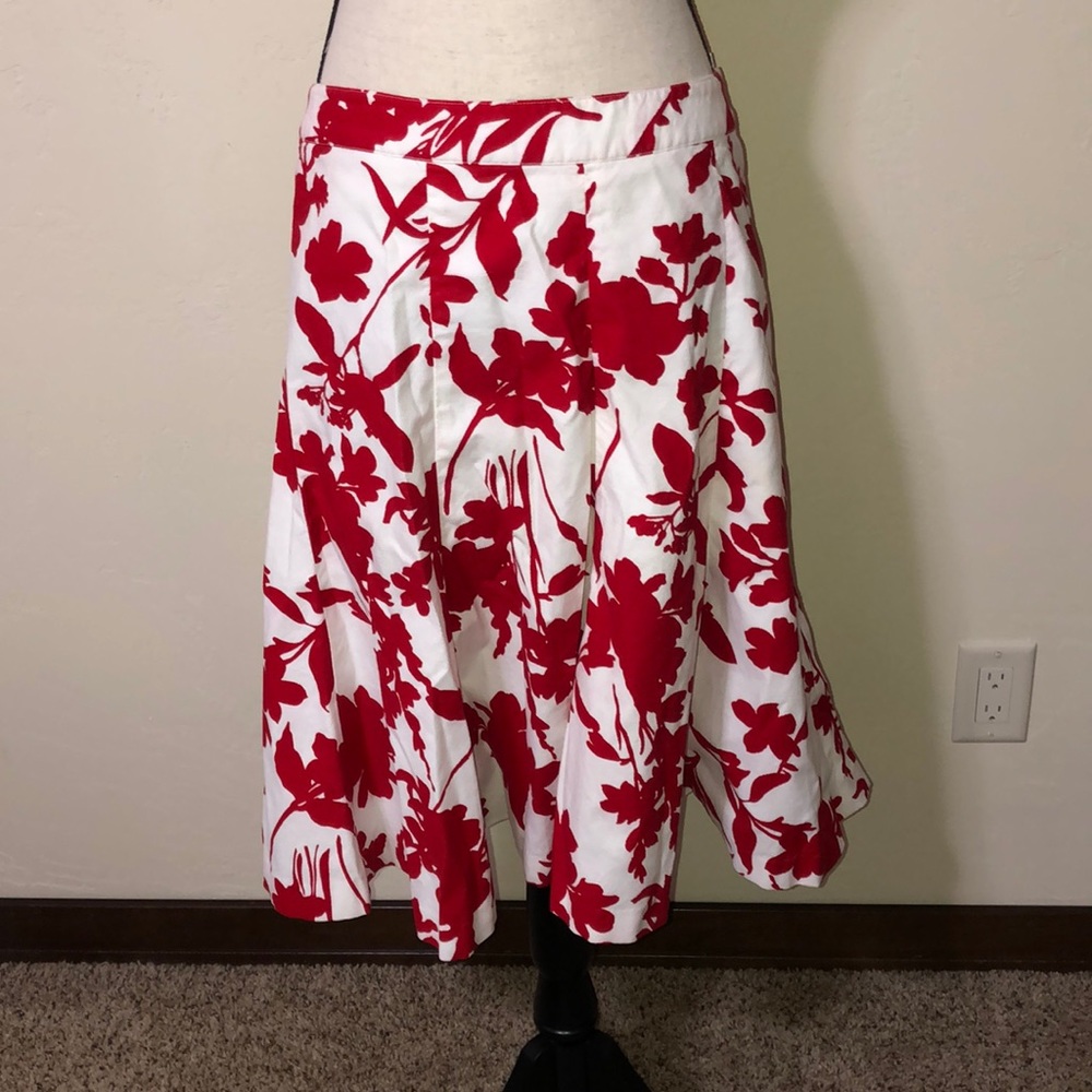 H&M Res Cotton Floral Skirt sz 10